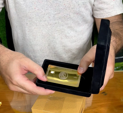 24K GOLD AMEX LASER ENGRAVED (LIFE TIME CARD)