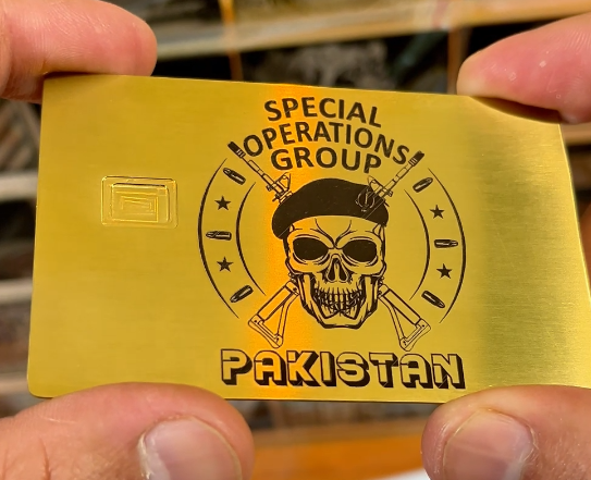 24K Gold Surface Metal ATM Card – Special Operation Group Design