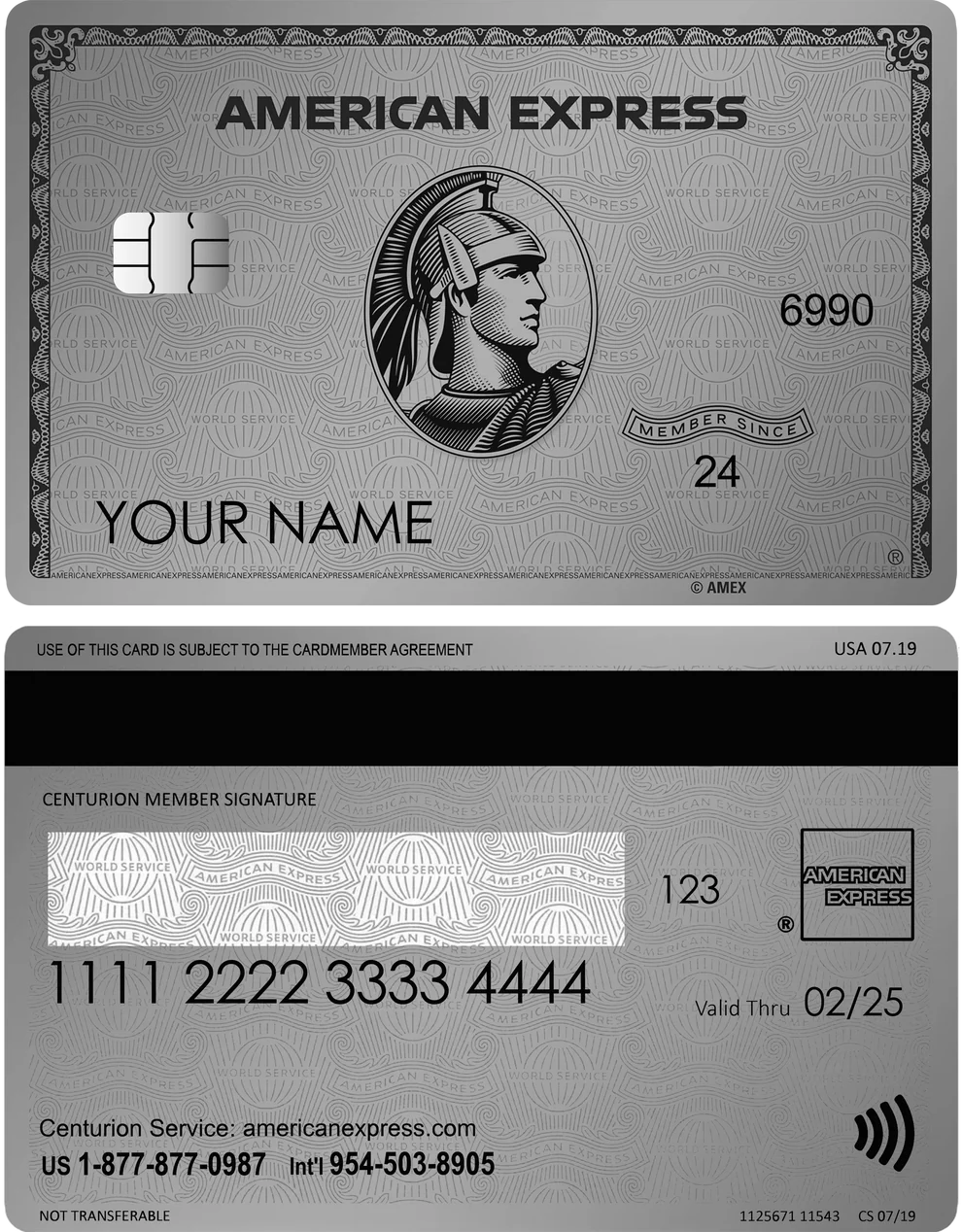 PLATINUM AMEX